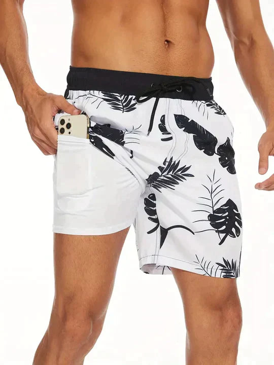 Pantaloncini da bagno da uomo di tendenza