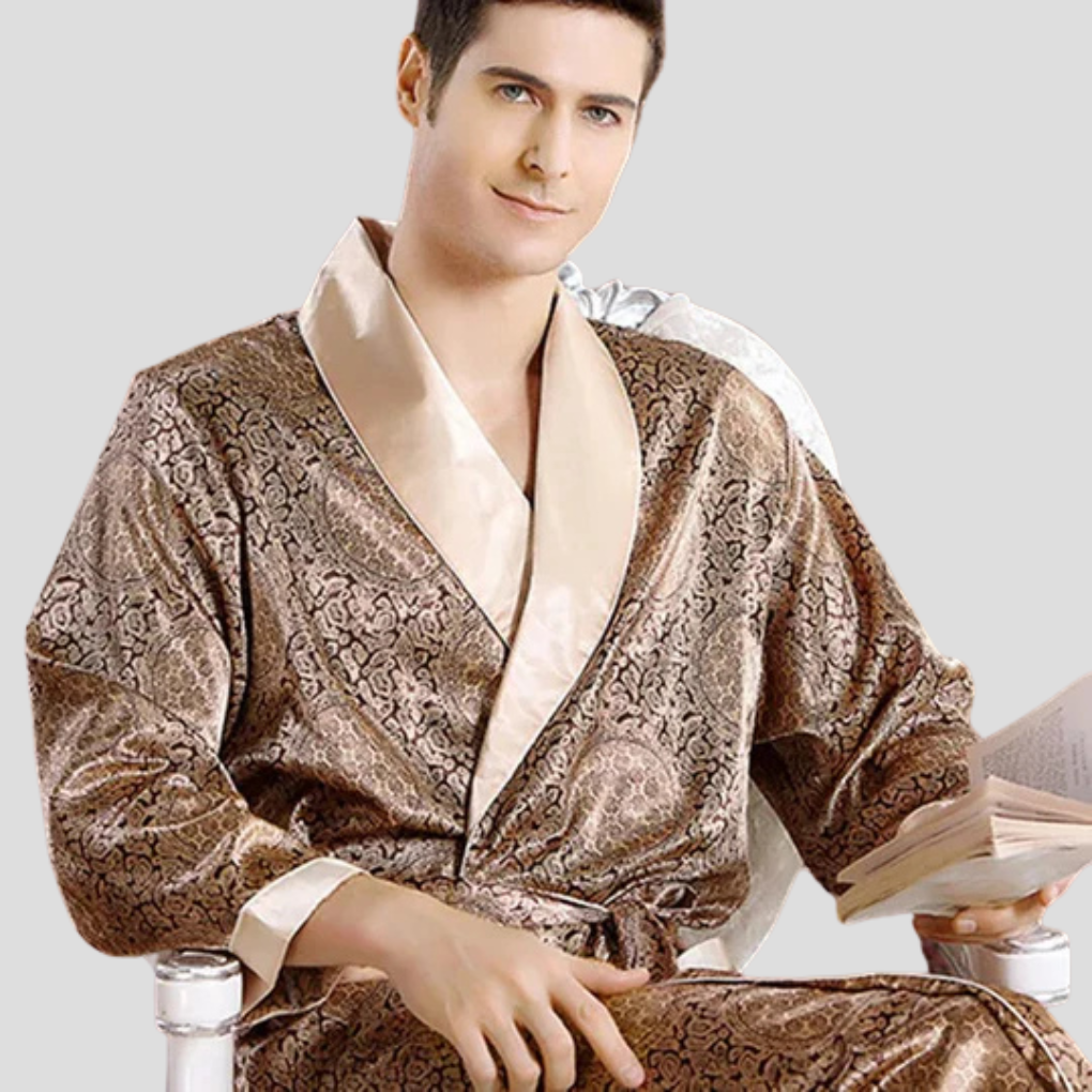 Accappatoio Kimono in raso da uomo