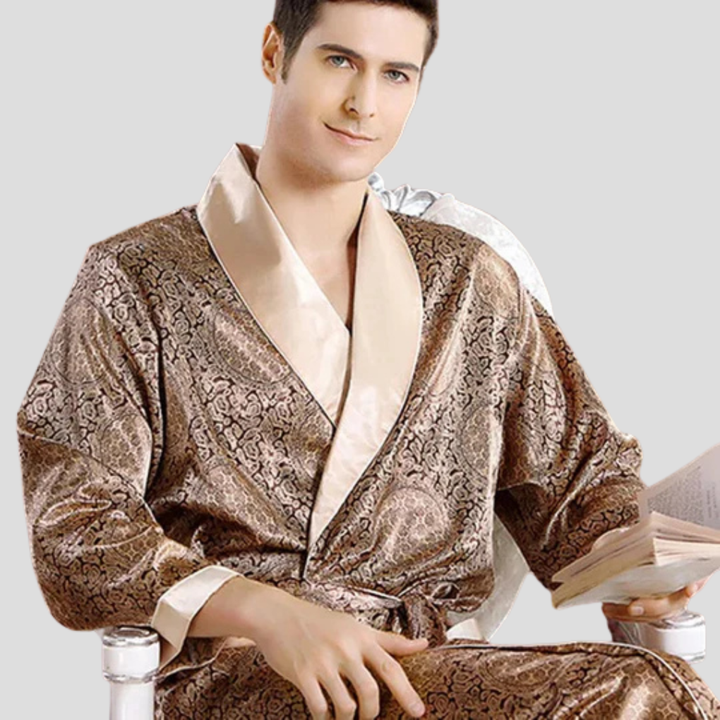 Accappatoio Kimono in raso da uomo