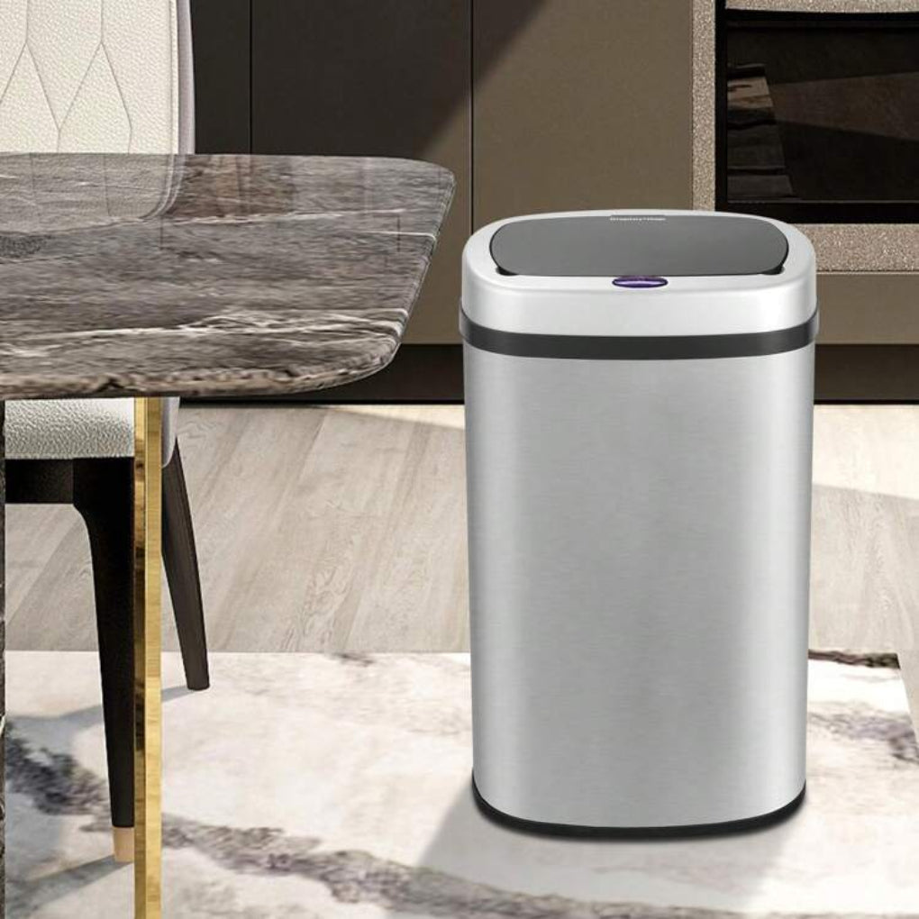 Pattumiera automatica in acciaio inossidabile con sensore touchless per cucina e bagno