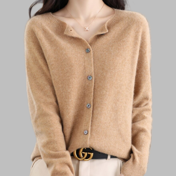 Cardigan con scollo a V da donna