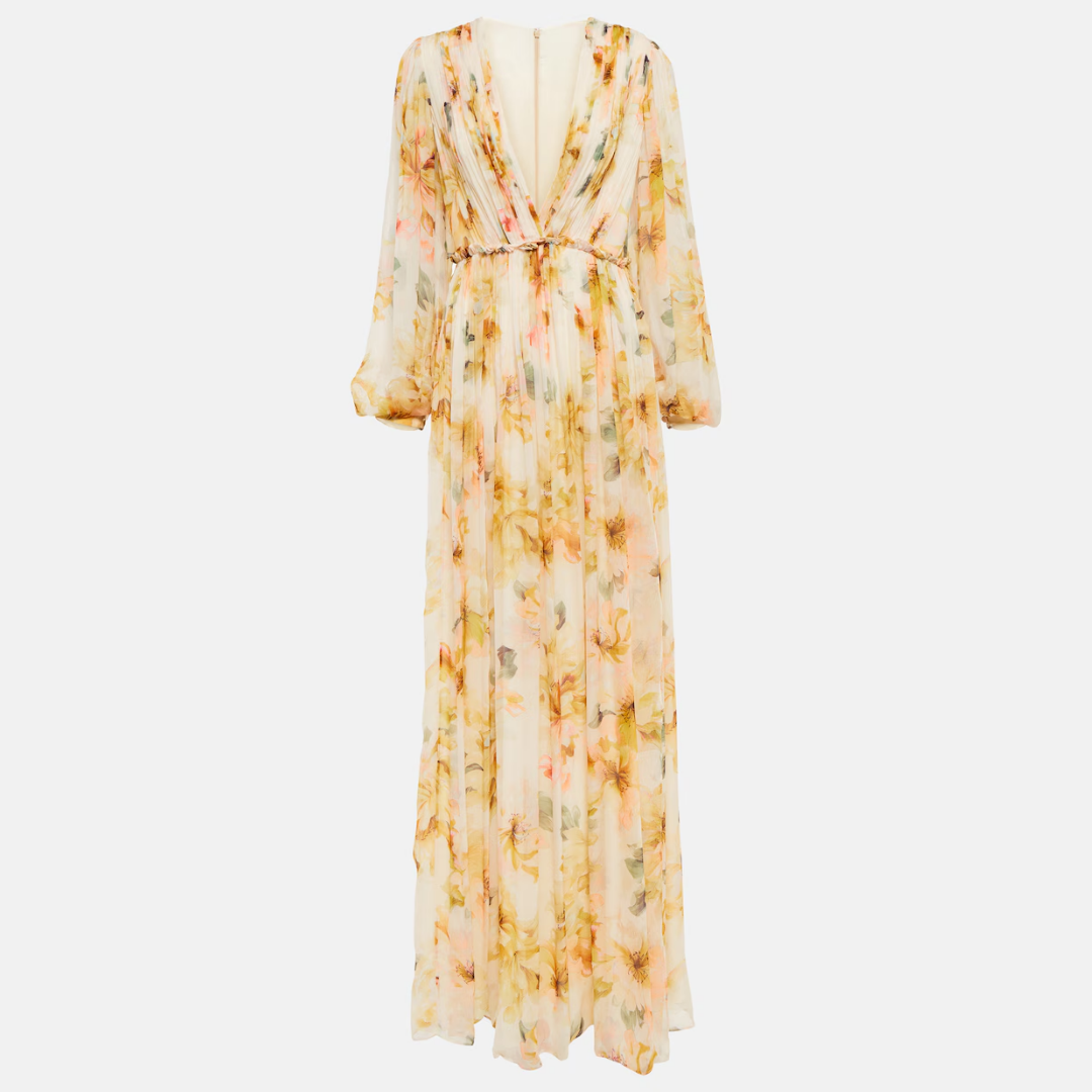 Elegante abito da ballo midi in lino e seta da donna