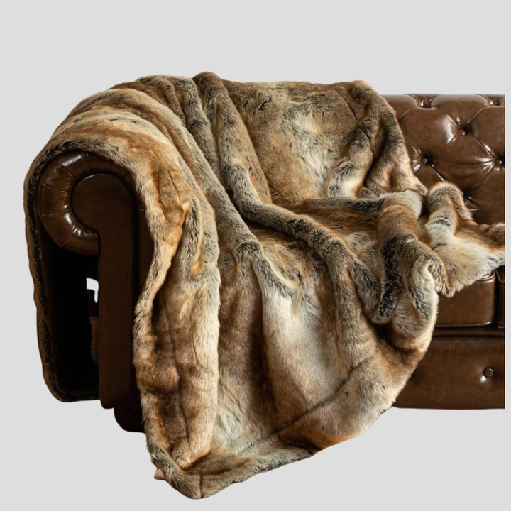 Coperta di lusso in pelliccia sintetica