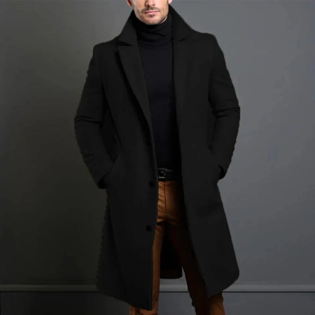 Cappotto in misto lana da uomo: eleganza moderna per le stagioni fredde