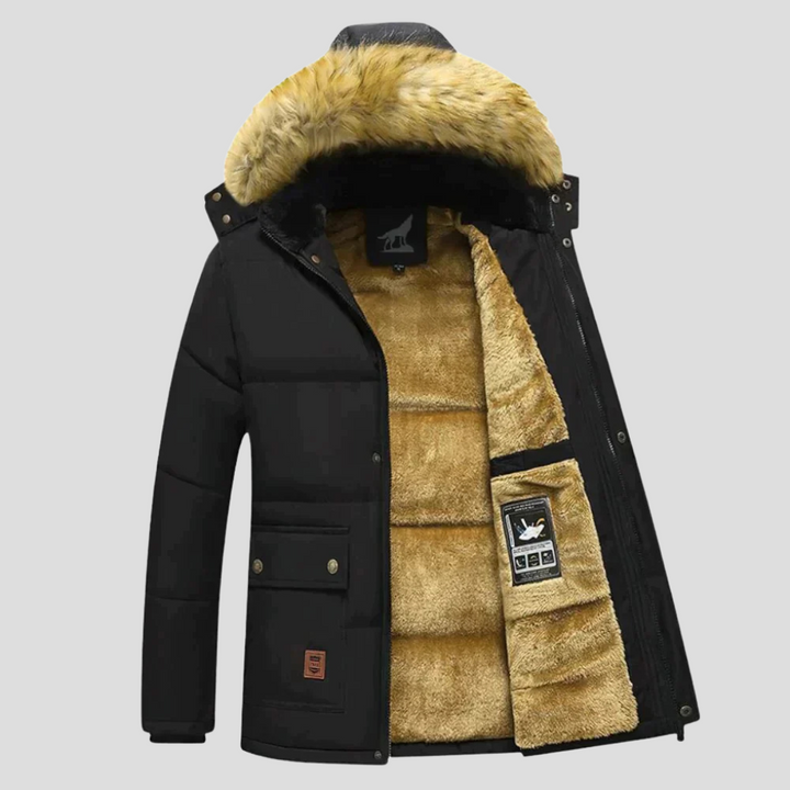 Parka invernale con cappuccio rimovibile