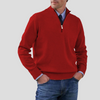 Maglione da uomo con mezza zip