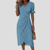 Abito midi elegante a fiori da donna