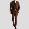 Abito da uomo in tweed classico ed elegante, 3 pezzi