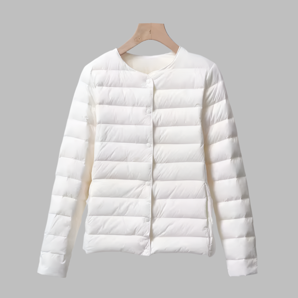 Piumino portatile senza colletto per primavera e inverno