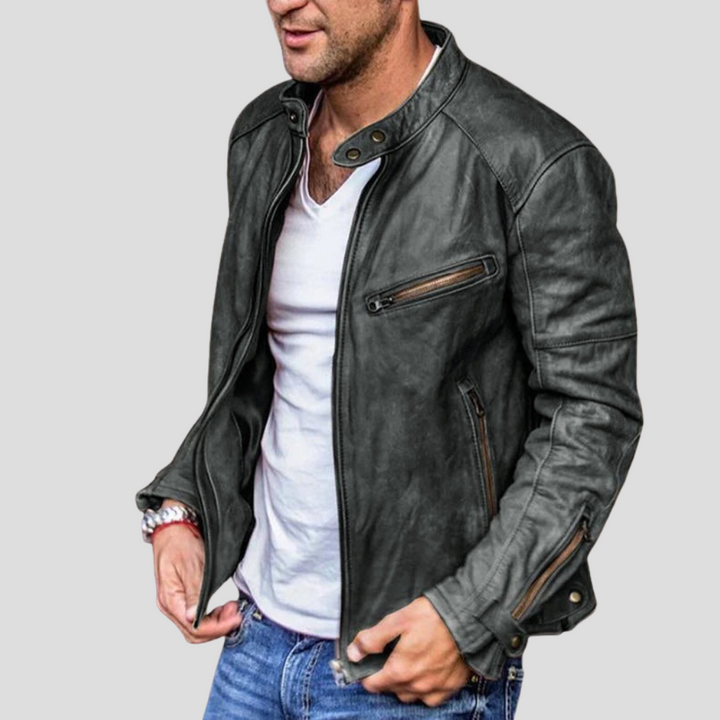 Giacca da uomo con collo alto