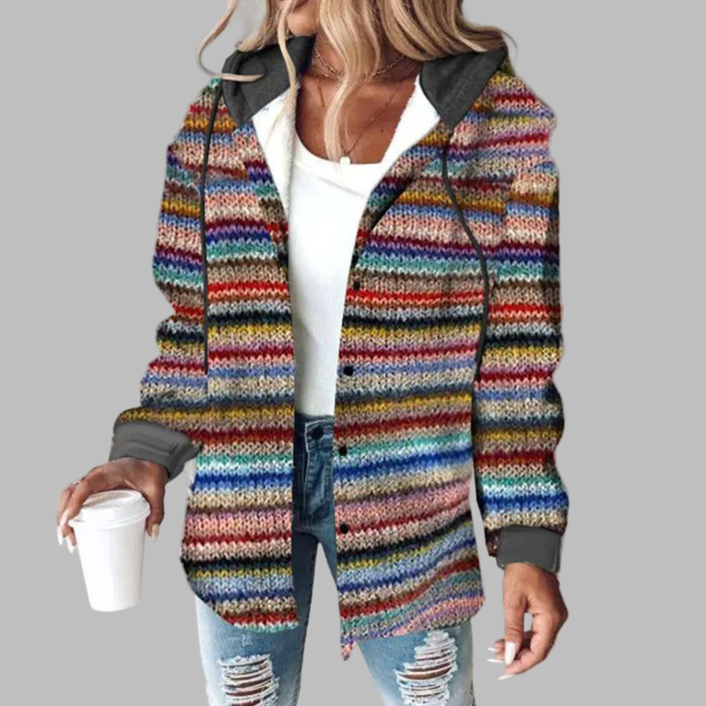 Cardigan da donna con bottoni sul davanti