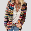 Cardigan colorato lavorato a maglia