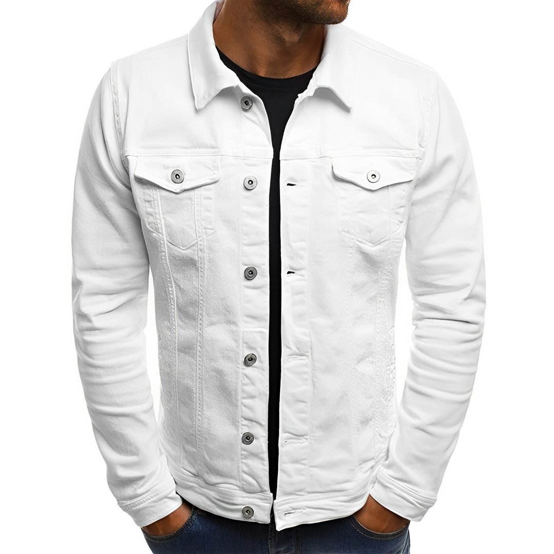 Giacca estiva in denim da uomo