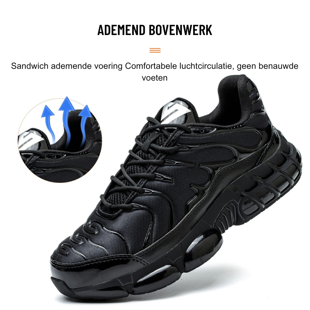 Scarpe di sicurezza con punta d'acciaio per uomo