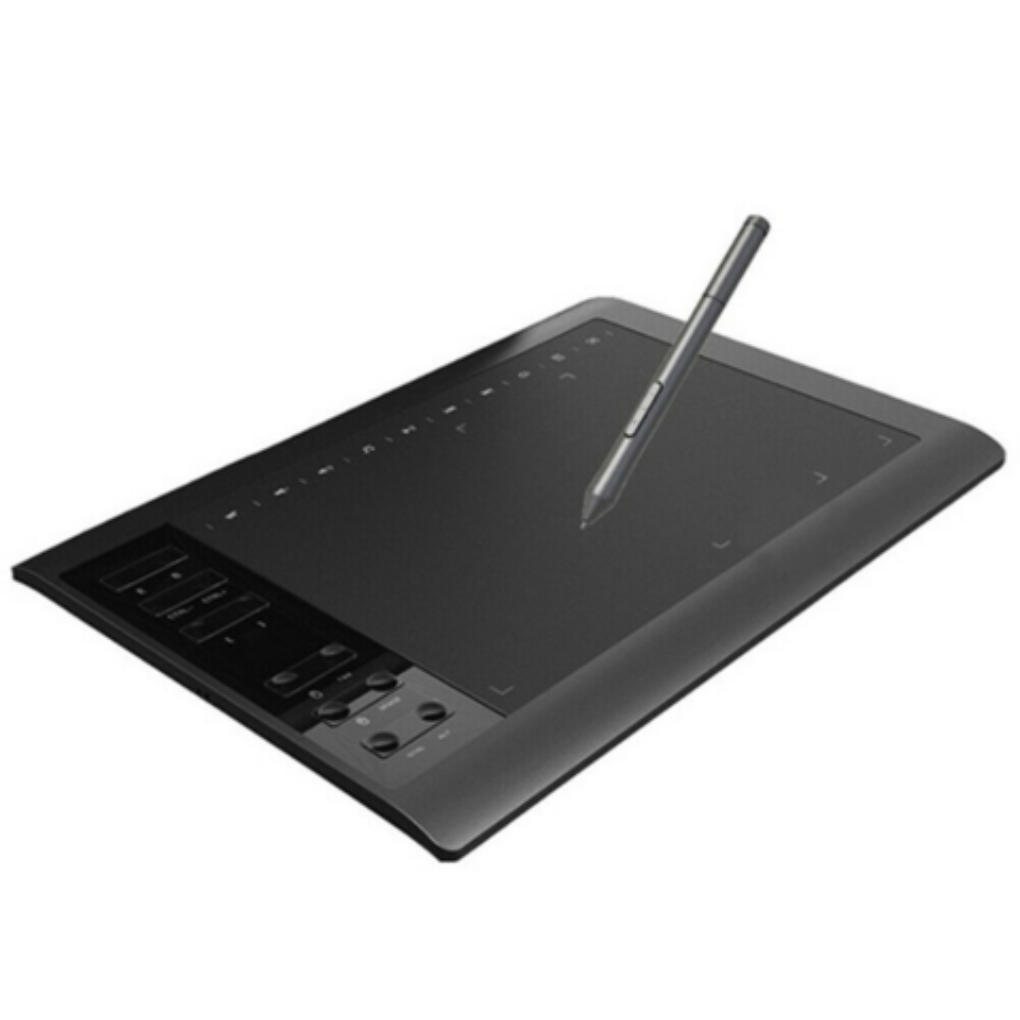 Blocco da disegno digitale con effetto carta e stilo