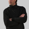 Maglione dolcevita da uomo elegante in maglia tinta unita