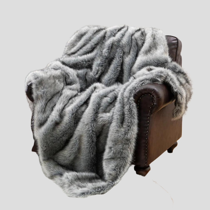 Coperta di lusso in pelliccia sintetica