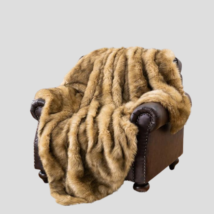 Coperta di lusso in pelliccia sintetica