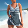 Costume da bagno tankini da donna con stampa azteca
