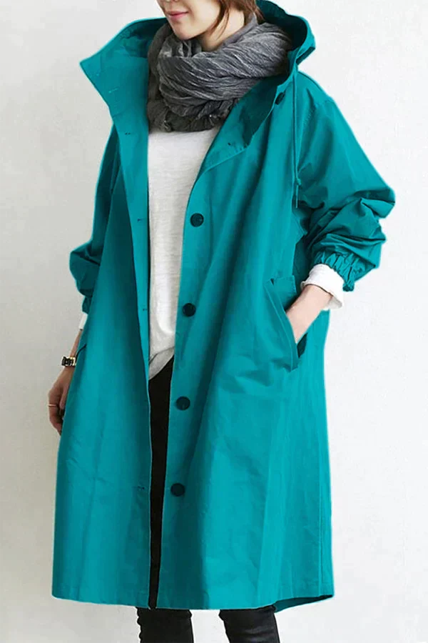 Trench impermeabile oversize di media lunghezza Maris