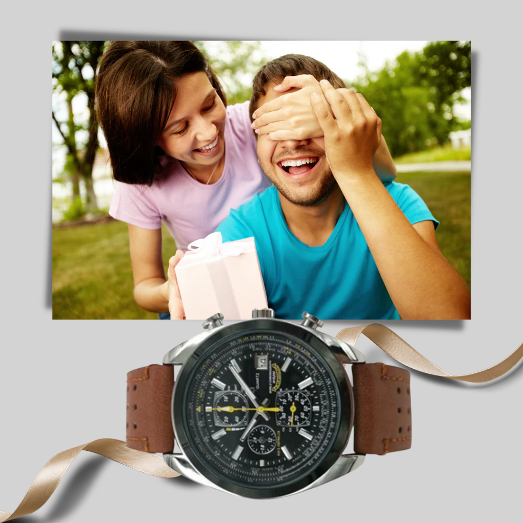 Orologio al quarzo da uomo: stile elegante con design impermeabile