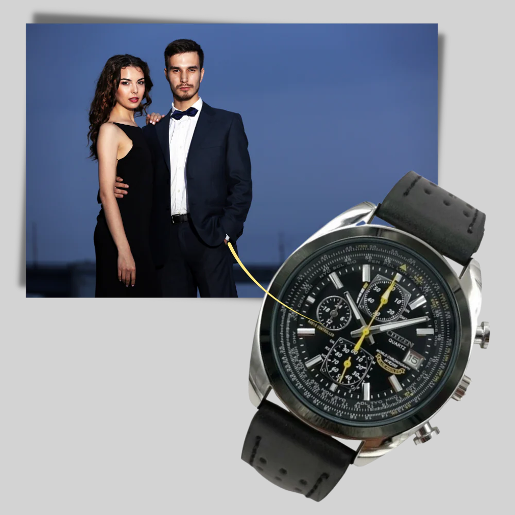 Orologio al quarzo da uomo: stile elegante con design impermeabile