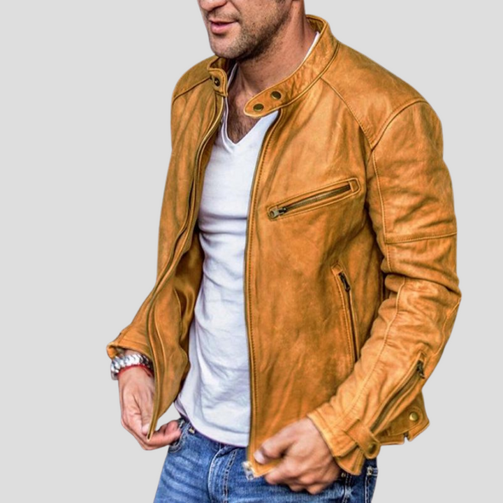 Giacca da uomo con collo alto