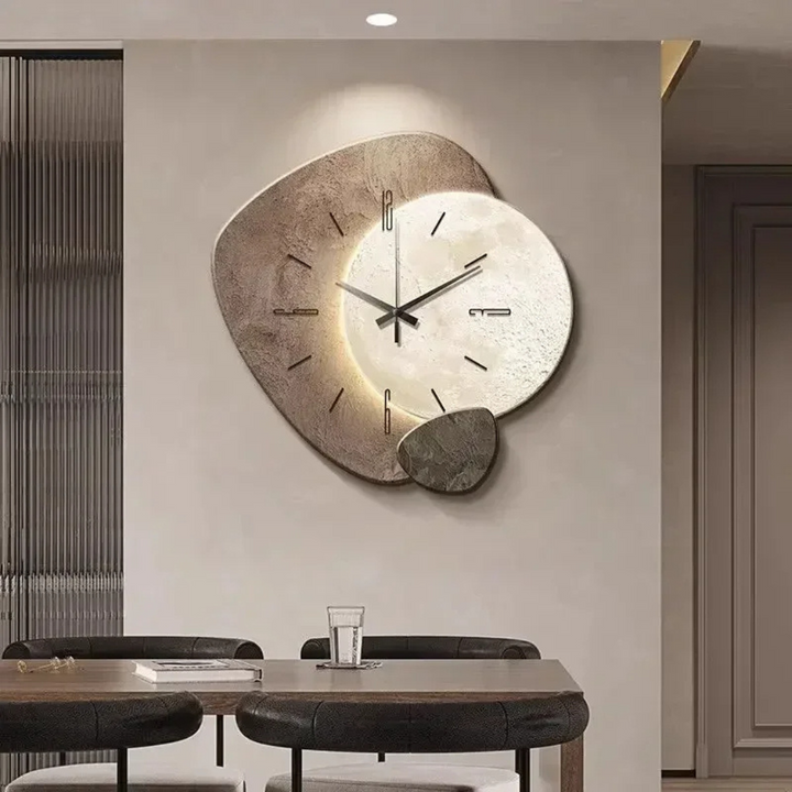 Orologio da parete moderno e minimalista con luce
