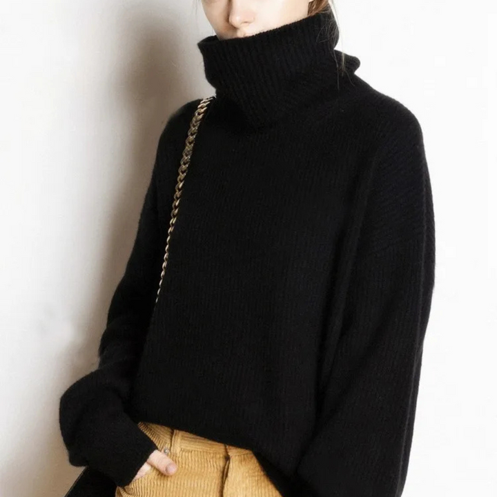 Maglione a collo alto oversize da donna