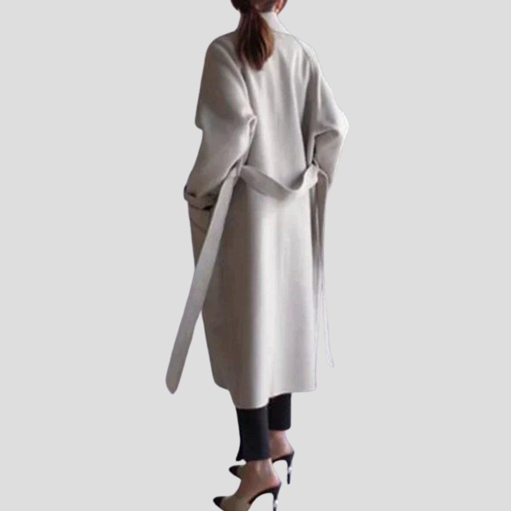 Elegante cappotto lungo in lana