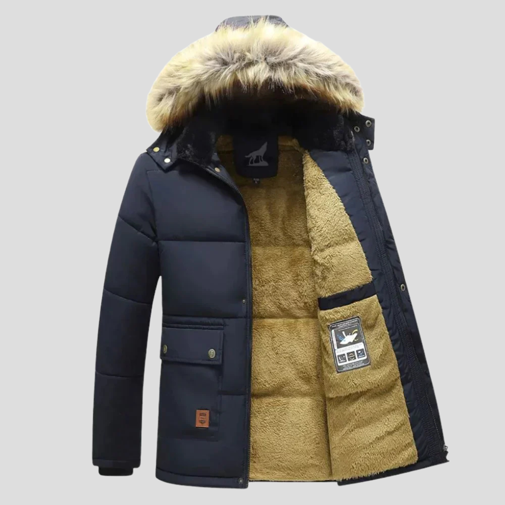 Parka invernale con cappuccio rimovibile