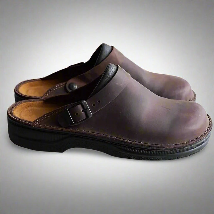 Zoccoli unisex Slip On in pelle