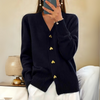 Cardigan caldo in maglia con bottoni