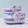 Scarpe a rotelle luminose per bambini