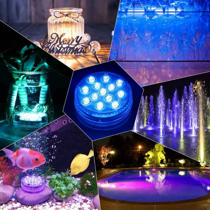 Luce LED colorata per piscina sommergibile con telecomando RF