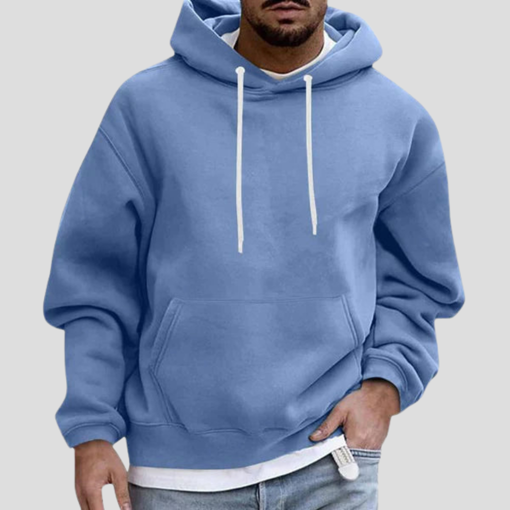 Felpa con cappuccio da uomo con tasche