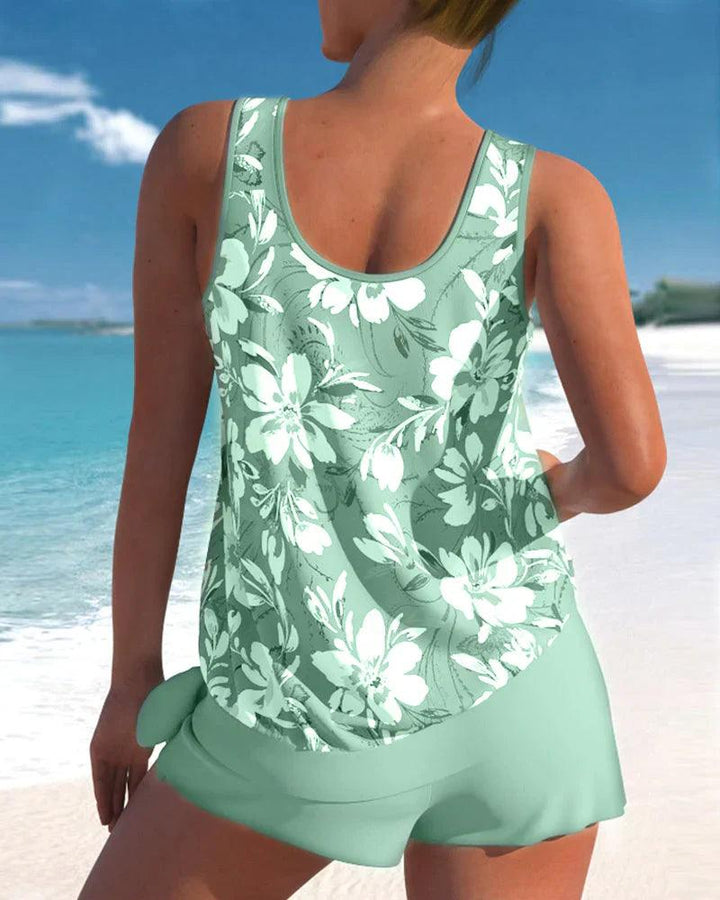Costume da bagno tankini da donna, due pezzi