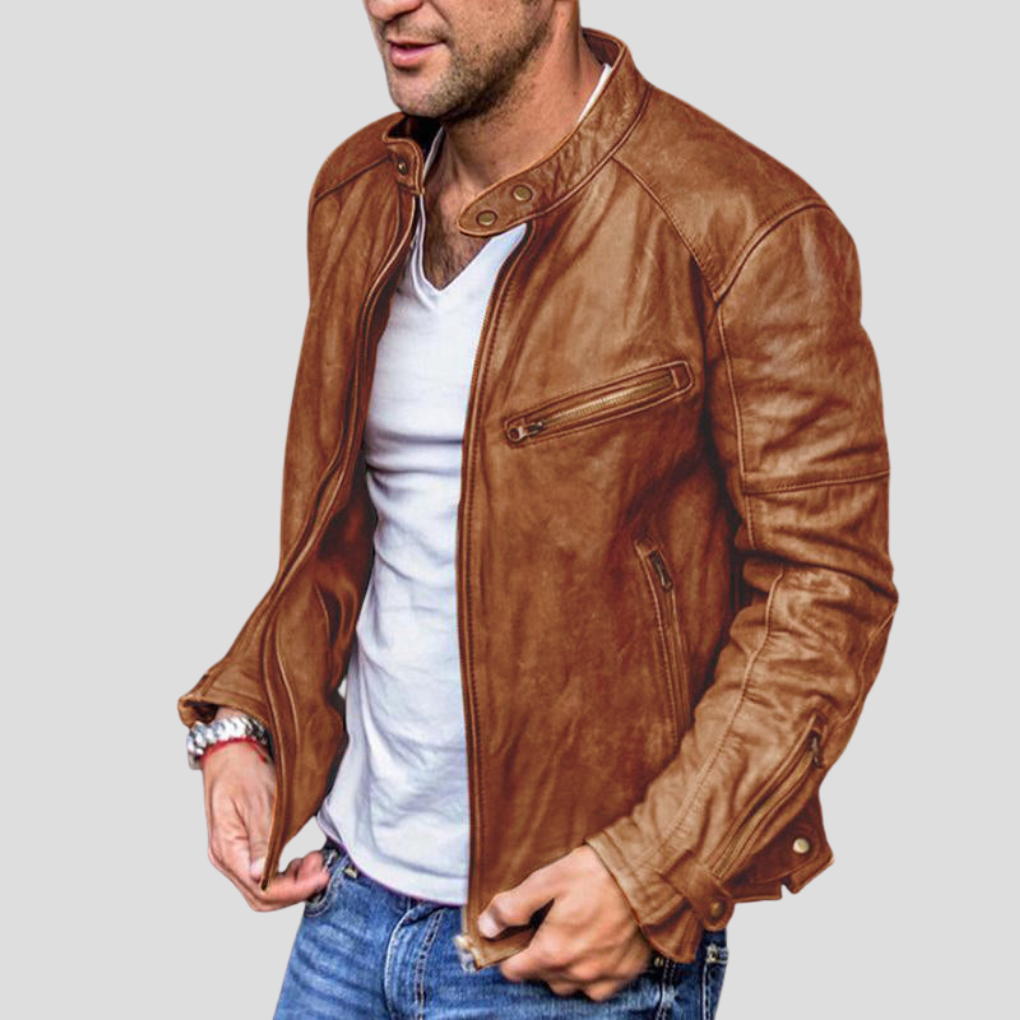 Giacca da uomo con collo alto