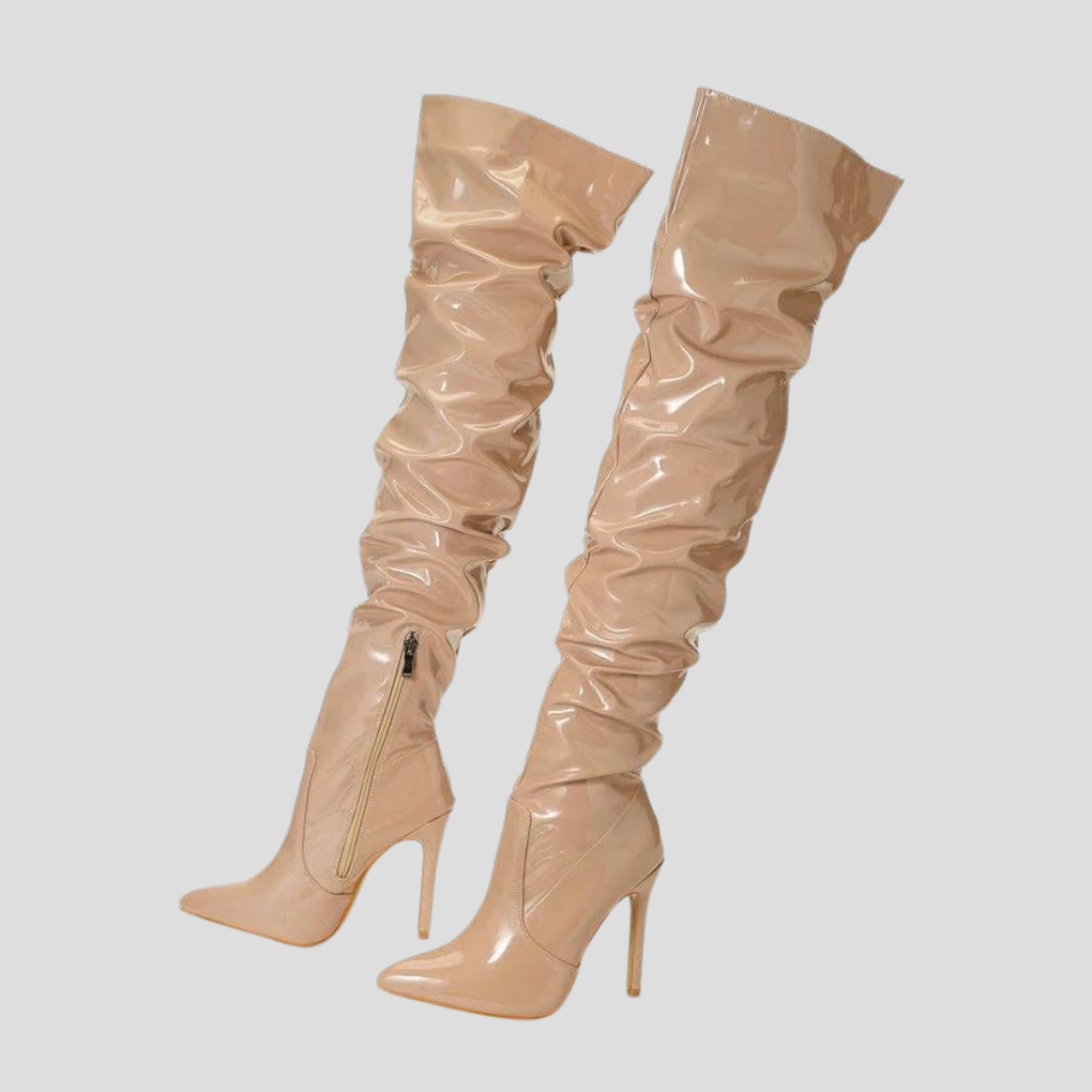Stivali da donna con tacco 8 cm