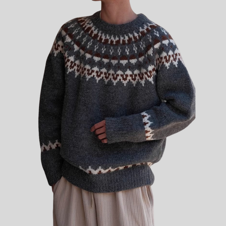 Maglione girocollo vintage da uomo