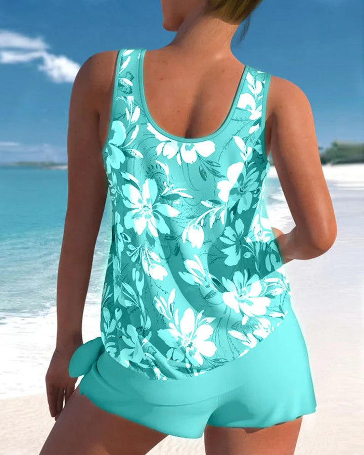 Costume da bagno tankini da donna, due pezzi