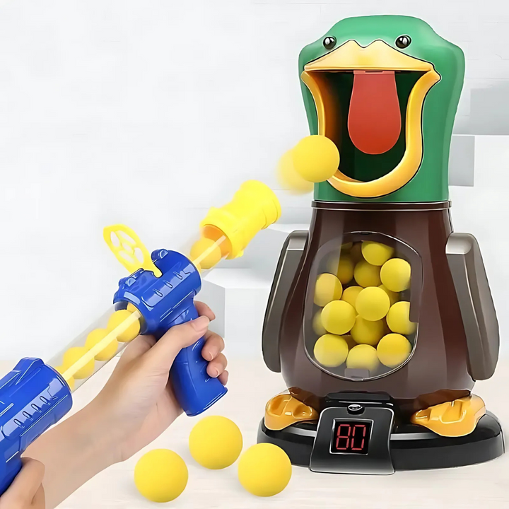 Gioco Soft Bullet ad aria compressa con paperella che cammina e luci