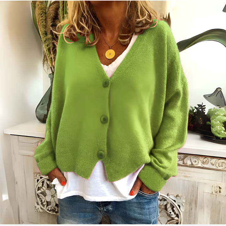 Cardigan da donna in maglia morbida e vestibilità rilassata