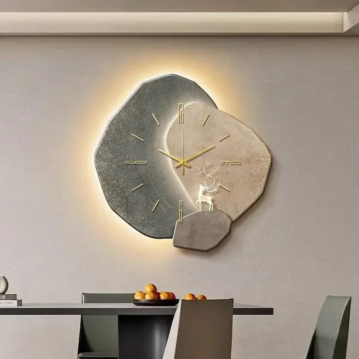 Orologio da parete moderno e minimalista con luce