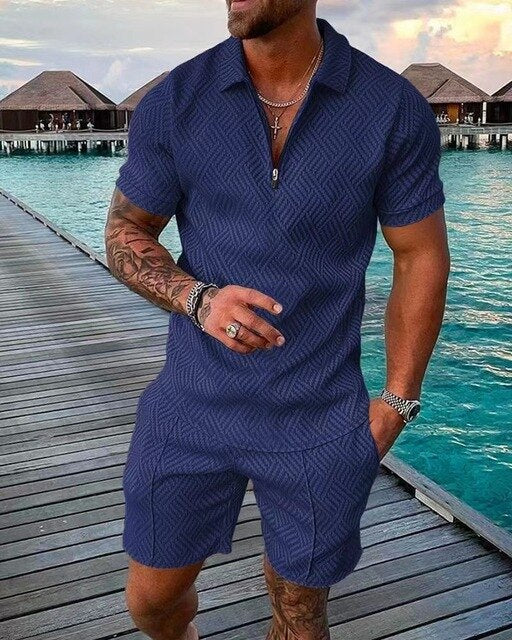 Set estivo Polo e Pantaloncini da uomo