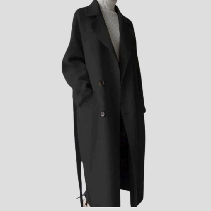 Elegante cappotto lungo in lana