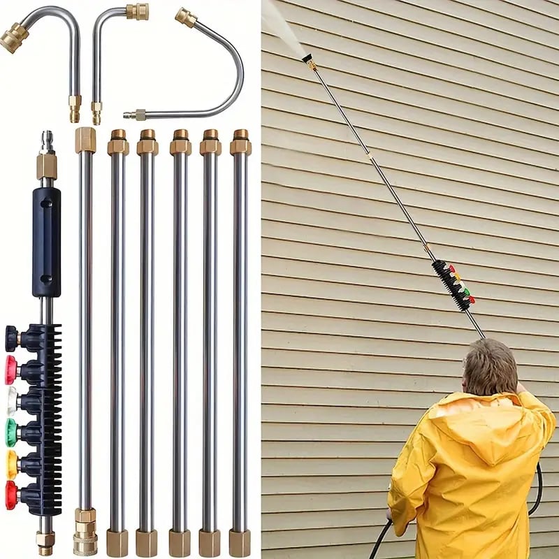 Set di lancia telescopica per idropulitrice ad alta pressione da 4000 PSI