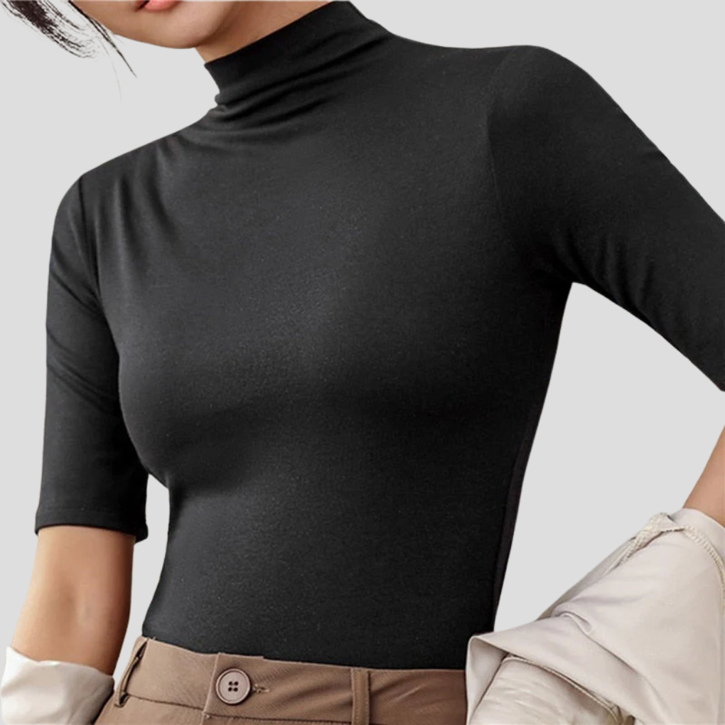 Dolcevita ultrasottile senza cuciture da donna
