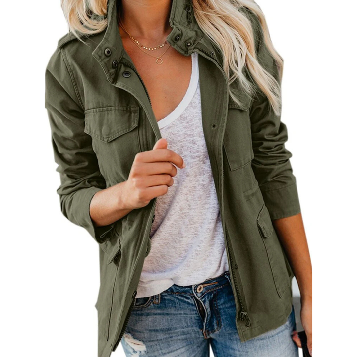 Giacca casual da donna con zip
