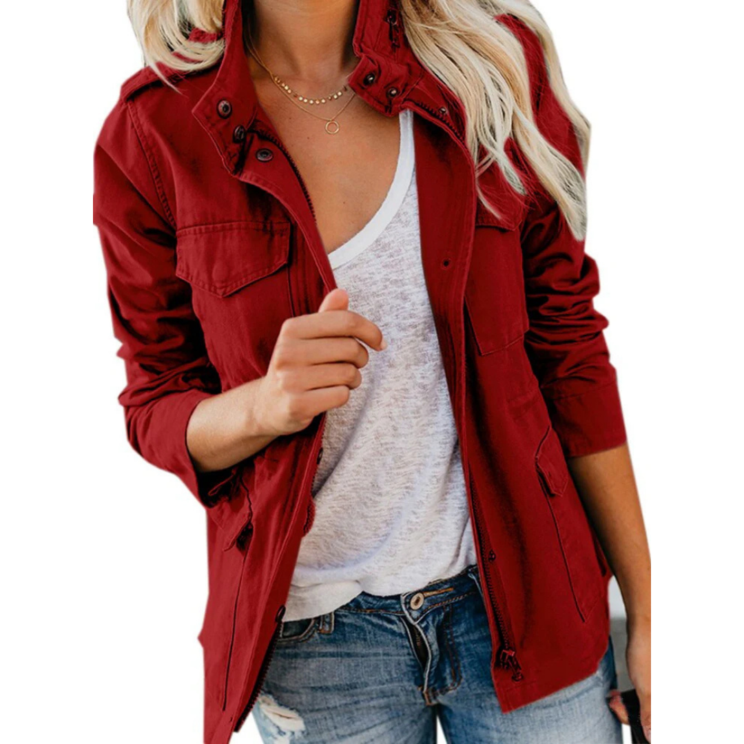 Giacca casual da donna con zip